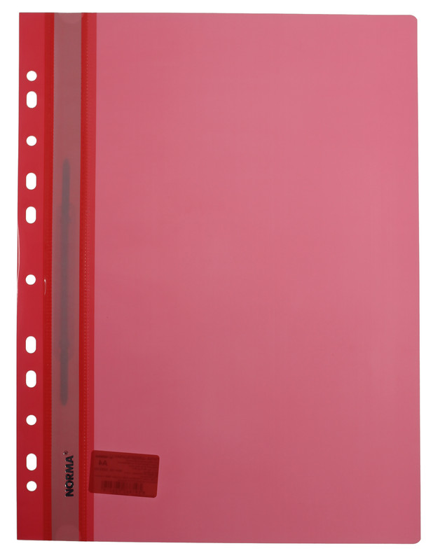 Папка-швидкозшивач NORMA (5262-03N), А4, PP, 120/160 мкм., червона